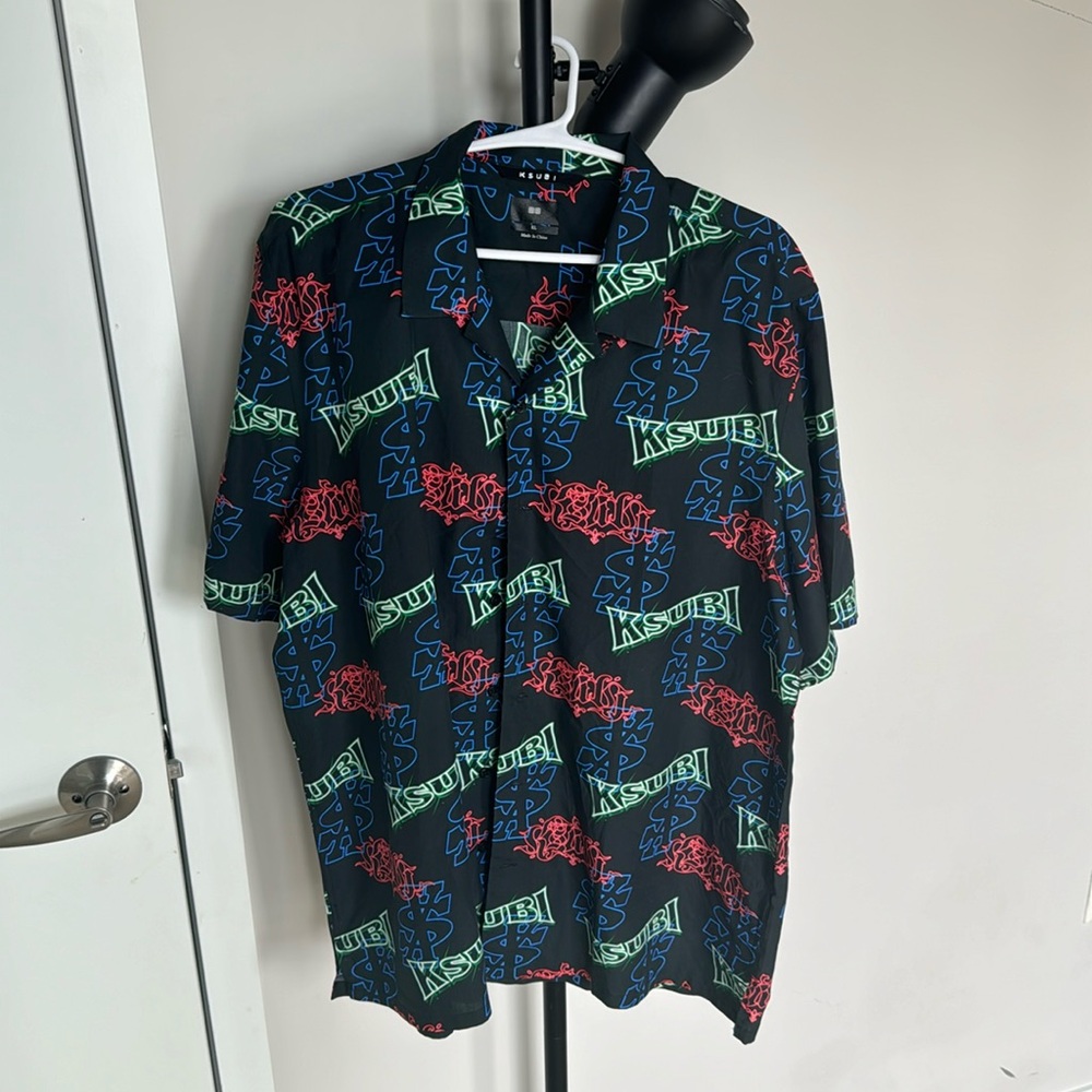 Ksubi Black Glow Resort Shirt